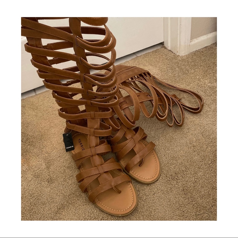 Torrid brown gladiator sandals NWT